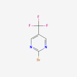 2-Bromo-5-(trifluoromethyl)pyrimidine chemical structure (CAS 69034-09-9)
