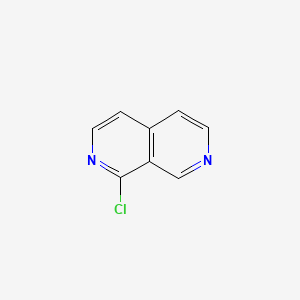 1-Chloro-2,7-naphthyridine chemical structure (CAS 69042-30-4)