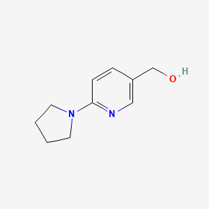 (6-(Pyrrolidin-1-yl)pyridin-3-yl)methanol chemical structure (CAS 690632-01-0)