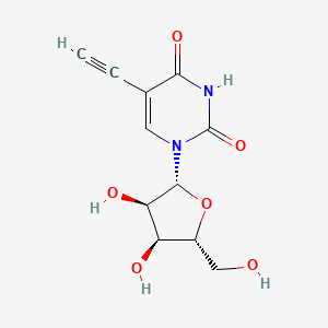 1-((2R,3R,4S,5R)-3,4-Dihydroxy-5-(hydroxymethyl)tetrahydrofuran-2-yl)-5-ethynylpyrimidine-2,4(1H,3H)-dione chemical structure (CAS 69075-42-9)