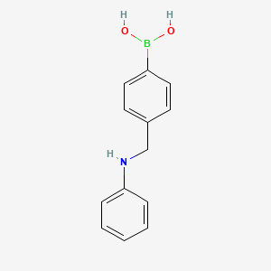 (4-((Phenylamino)methyl)phenyl)boronic acid chemical structure (CAS 690957-44-9)