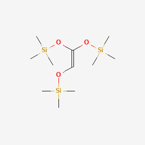 2,2,7,7-Tetramethyl-4-((trimethylsilyl)oxy)-3,6-dioxa-2,7-disilaoct-4-ene chemical structure (CAS 69097-20-7)