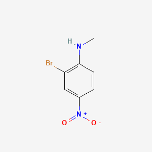 2-Bromo-N-methyl-4-nitroaniline chemical structure (CAS 6911-88-2)