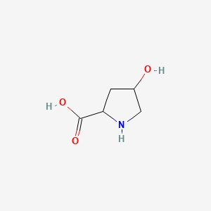 4-Hydroxypyrrolidine-2-carboxylic acid chemical structure (CAS 6912-67-0)