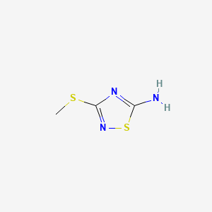 3-(Methylthio)-1,2,4-thiadiazol-5-amine chemical structure (CAS 6913-13-9)
