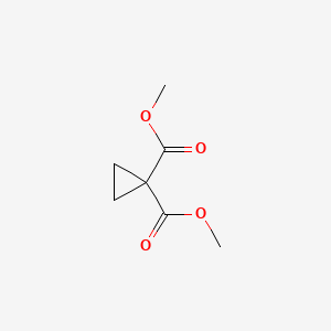 1,1-Cyclopropanedicarboxylic acid dimethyl ester chemical structure (CAS 6914-71-2)
