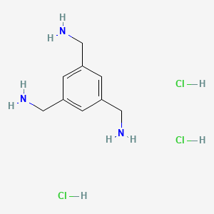 Benzene-1,3,5-triyltrimethanamine trihydrochloride chemical structure (CAS 69146-57-2)
