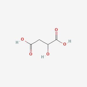 2-Hydroxysuccinic acid chemical structure (CAS 6915-15-7)