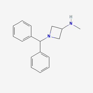 1-Benzhydryl-N-methylazetidin-3-amine chemical structure (CAS 69159-49-5)