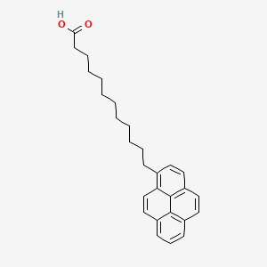 12-(Pyren-1-yl)dodecanoic acid chemical structure (CAS 69168-45-2)