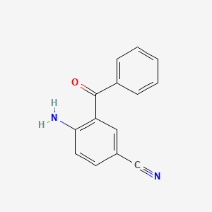 4-Amino-3-benzoylbenzonitrile chemical structure (CAS 6918-93-0)