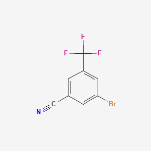 3-Bromo-5-(trifluoromethyl)benzonitrile chemical structure (CAS 691877-03-9)