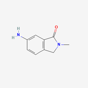 6-Amino-2-methylisoindolin-1-one chemical structure (CAS 69189-26-0)