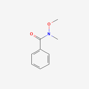 N-Methoxy-N-methylbenzamide chemical structure (CAS 6919-61-5)