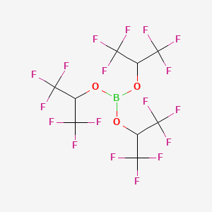 Boricacidtris(Hexafluoroisopropyl)ester chemical structure (CAS 6919-80-8)