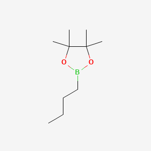 2-Butyl-4,4,5,5-tetramethyl-1,3,2-dioxaborolane chemical structure (CAS 69190-62-1)
