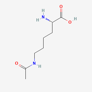 (S)-6-Acetamido-2-aminohexanoic acid chemical structure (CAS 692-04-6)