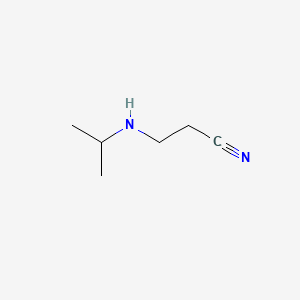 3-(Isopropylamino)propanenitrile chemical structure (CAS 692-98-8)