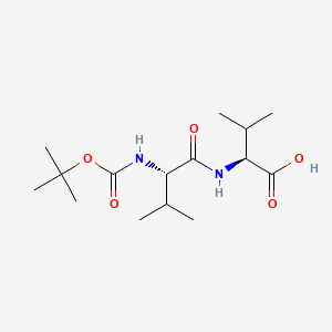 (tert-Butoxycarbonyl)-L-valyl-L-valine chemical structure (CAS 69209-73-0)