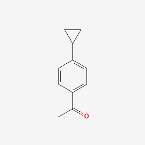 1-(4-Cyclopropylphenyl)ethanone chemical structure (CAS 6921-45-5)