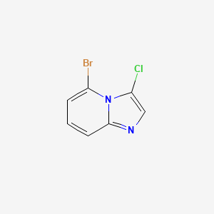 5-Bromo-3-chloroimidazo[1,2-a]pyridine chemical structure (CAS 69214-13-7)