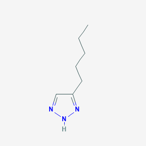 5-Pentyl-1H-1,2,3-triazole chemical structure (CAS 69228-52-0)