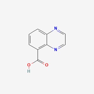 Quinoxaline-5-carboxylic acid chemical structure (CAS 6924-66-9)