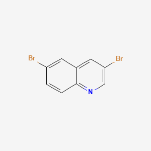 3,6-Dibromoquinoline chemical structure (CAS 69268-39-9)