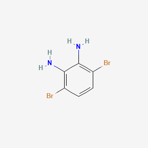3,6-Dibromobenzene-1,2-diamine chemical structure (CAS 69272-50-0)