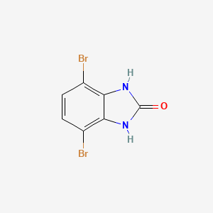 4,7-Dibromo-1,3-dihydro-2H-benzo[d]imidazol-2-one chemical structure (CAS 69272-52-2)