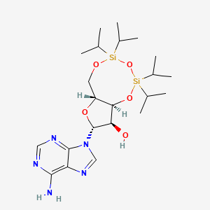 (6AR,8R,9R,9aS)-8-(6-amino-9H-purin-9-yl)-2,2,4,4-tetraisopropyltetrahydro-6H-furo[3,2-f][1,3,5,2,4]trioxadisilocin-9-ol chemical structure (CAS 69304-45-6)