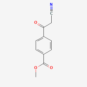 Methyl 4-(cyanoacetyl)benzoate chemical structure (CAS 69316-08-1)