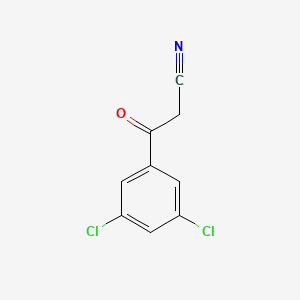 3-(3,5-Dichlorophenyl)-3-oxopropanenitrile chemical structure (CAS 69316-09-2)