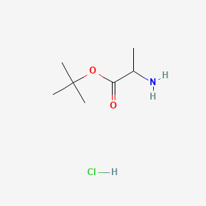 tert-Butyl 2-aminopropanoate hydrochloride chemical structure (CAS 69320-88-3)