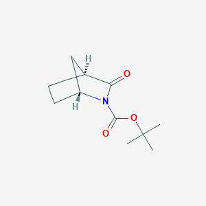 tert-Butyl (1R,4S)-3-oxo-2-azabicyclo[2.2.1]heptane-2-carboxylate chemical structure (CAS 693245-53-3)