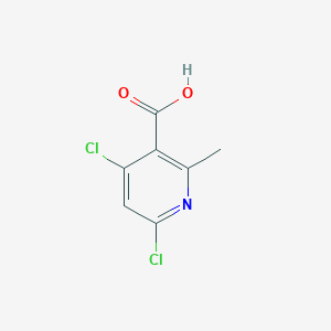 4,6-Dichloro-2-methylnicotinic acid chemical structure (CAS 693286-31-6)