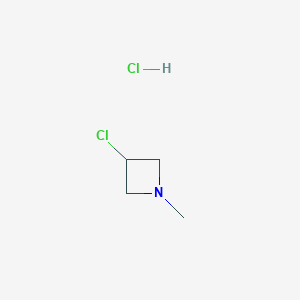 3-Chloro-1-methylazetidine hydrochloride chemical structure (CAS 69334-72-1)