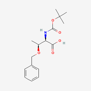 (2R,3S)-3-(Benzyloxy)-2-((tert-butoxycarbonyl)amino)butanoic acid chemical structure (CAS 69355-99-3)