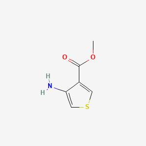 Methyl 4-aminothiophene-3-carboxylate chemical structure (CAS 69363-85-5)
