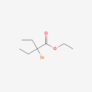 Ethyl 2-bromo-2-ethylbutanoate chemical structure (CAS 6937-28-6)