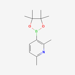2,6-Dimethyl-3-(4,4,5,5-tetramethyl-1,3,2-dioxaborolan-2-yl)pyridine chemical structure (CAS 693774-10-6)