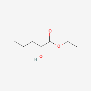 Ethyl 2-hydroxypentanoate chemical structure (CAS 6938-26-7)