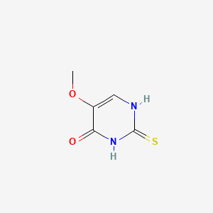 5-Methoxy-2-thioxo-2,3-dihydropyrimidin-4(1H)-one chemical structure (CAS 6939-11-3)