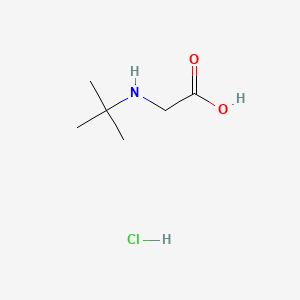 2-(tert-Butylamino)acetic acid hydrochloride chemical structure (CAS 6939-23-7)