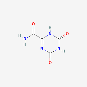 4,6-Dioxo-1,4,5,6-tetrahydro-1,3,5-triazine-2-carboxamide chemical structure (CAS 69391-08-8)