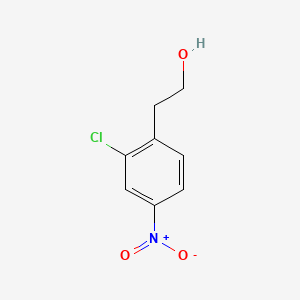 2-(2-Chloro-4-nitrophenyl)ethanol chemical structure (CAS 69395-15-9)