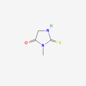 3-Methyl-2-thioxoimidazolidin-4-one chemical structure (CAS 694-68-8)