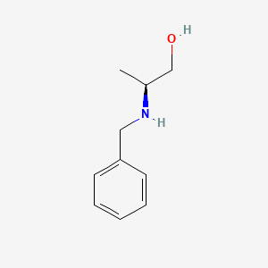 (S)-2-(Benzylamino)propan-1-ol chemical structure (CAS 6940-80-3)