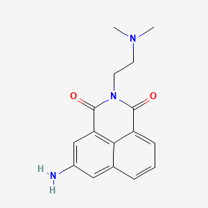 5-Amino-2-(2-(dimethylamino)ethyl)-1H-benzo[de]isoquinoline-1,3(2H)-dione chemical structure (CAS 69408-81-7)