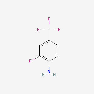 2-Fluoro-4-(trifluoromethyl)aniline chemical structure (CAS 69409-98-9)